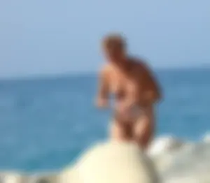 Nude beach and topless girls