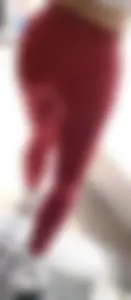 Awesome tight l@tina ass in red leggings