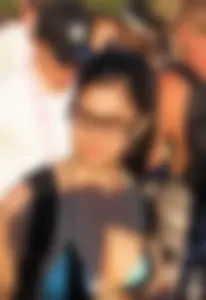 Boobs out in public in either bikini tops or bras