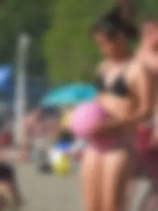 Asian beach and bikini girls