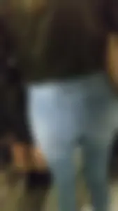 Cute little ass at the train station with a VPL