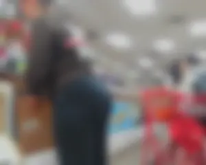 Fit Muscular Ass in Tights Supermarket Voyeur Closeups