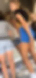 Perfect skinny booty in spandex shorts and perfect legs creepshot