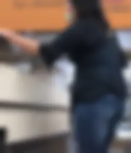 Chunky milf ass creeped in jeans shopping