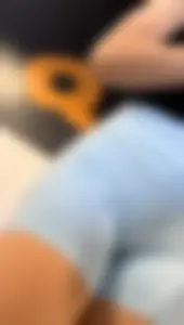 Hot blonde spandex shorts got way too close to me