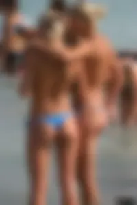 Sexy candid topless and nude beach girls