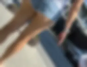 Denim shorts