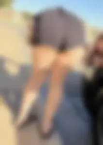 Pawg cheeks hanging out in black romper