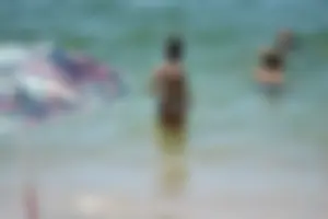 Sexy ass girl with a perfect body in her bikini on the beach