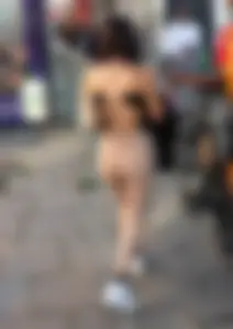 Flaunting it in tan leggings (VPL) not OC