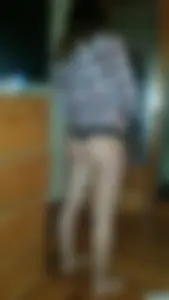 Girl in Panties And a Checkered Shirt Home Creepshot