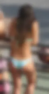 Hotel Balcony Telephoto Candids - Beach Pool Bikini Mega