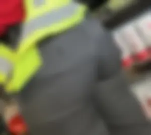 Sexy Chick-Fil-A employee with wide hips & plump booty!