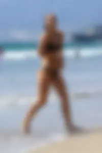 Alexis Ren in bikinis at the beach in Santa Monica