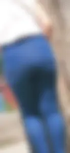 Big ass girl in tight jeans