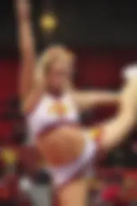 Candid cheerleaders