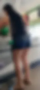 Latina Black Leather Shorts & Sandals (OC)