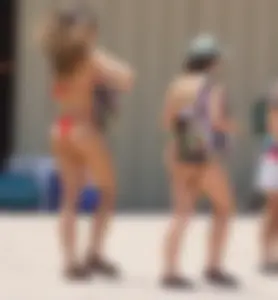 Bikini girls at Salt River Tubing in Arizona