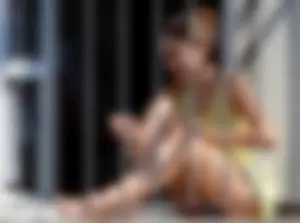 Neighbor student upskirted showing her panties and in bikinis