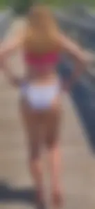 Skinny hottie in lacey swimsuit creepshot