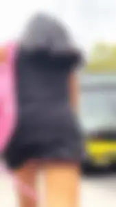 Bouncing ass on black dress (OC)