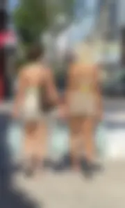 Blonde Ass in Short Shorts