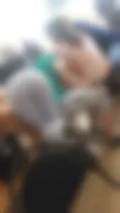 College candid teens in class wearing tight clothes