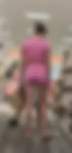 Girl in pink bra less