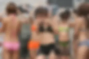 Boryeong Mud Fest 2008 girls mostly in bikinis
