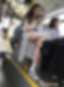 Hot legs public bus creepshot