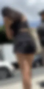 Skinny Chinese in lululemon shorts, leggy