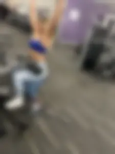 Blonde in Sports Bra at the Gym (Not OC)