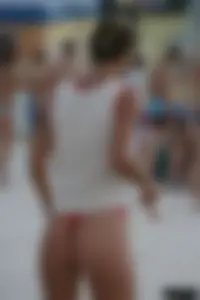 Beach voyeur babes in bikinis, thongs and topless