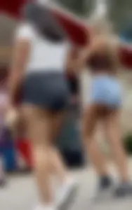 Assortment of ass in nice shorts