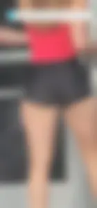 TIGHT WHITE ASS; BLACK SPANDEX SHORTS
