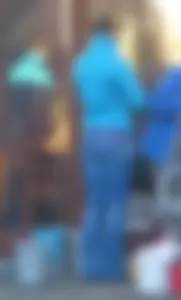 Great big ass in tight jeans street creepshot