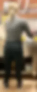 Blonde Worker with Big Ass Tight Black Jeans  (not OC)