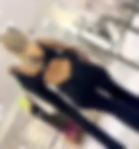 Perfect fat ass in a slutty outfit with tramp stamp showing!