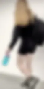 3 girls in black shorts