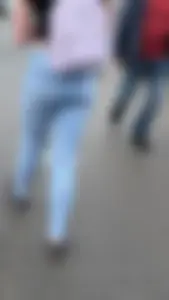 Tight Blue clear jean