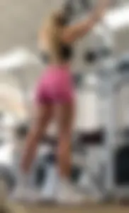 Pink biker shorts blonde (Not OC)