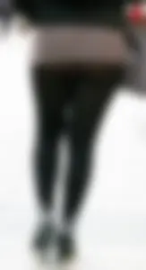 Cheeky girl walking around in see through leggings with nice booty