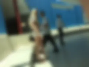 Great booty in shorts closeups, very hot candid blonde