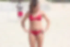 Lifeguard tournament girls on the beach
