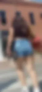 Cheeky college latina jean shorts(oc)