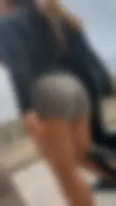 Grey biker shorts eating a fat ass(first post)