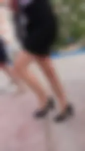 Nice Legs in a Skirt on Heels Street Creepshots