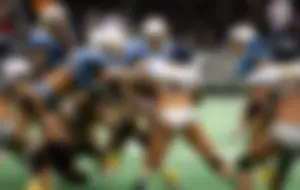 Sexy female football players with hot bodies