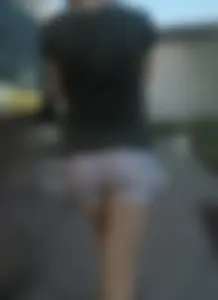 Hot ass in tight spandex shorts closeups