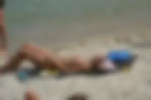 Verna topless beach girls out in the sun
